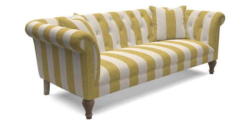 Arncliffe 3 Seater Sofa in Traditional Vintage Velvet Olive