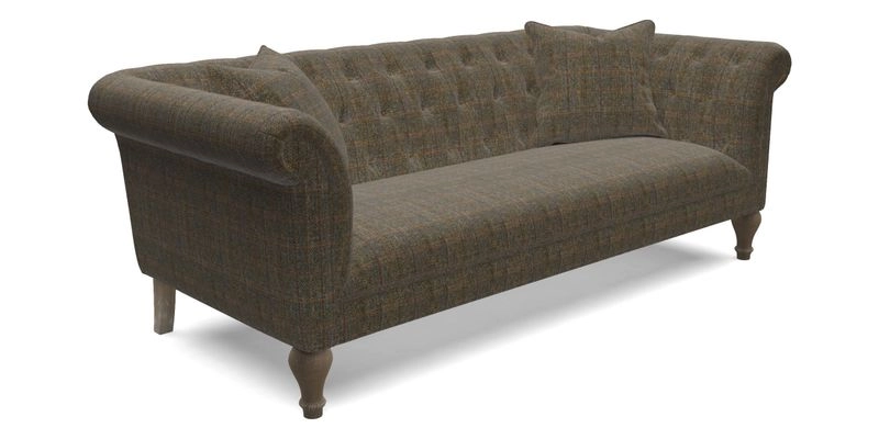 Arncliffe 3 Seater Sofa in Traditional Vintage Velvet Olive