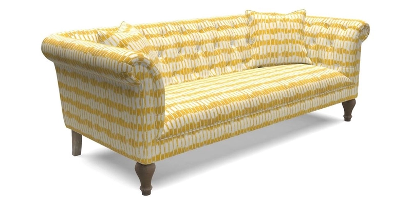 Arncliffe 3 Seater Sofa in Traditional Vintage Velvet Olive