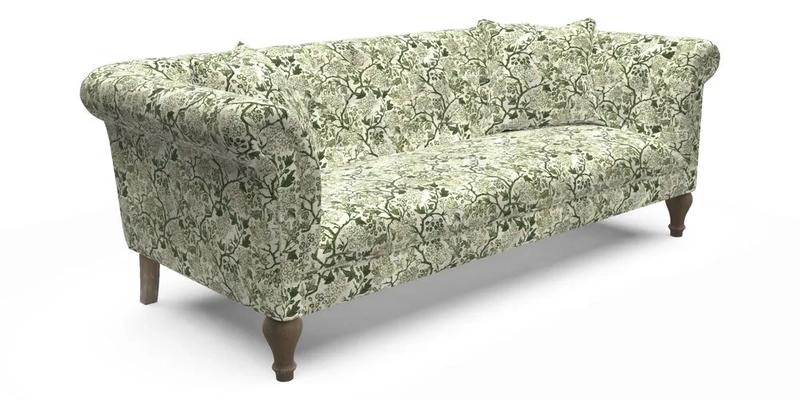 Arncliffe 3 Seater Sofa in Traditional Vintage Velvet Olive