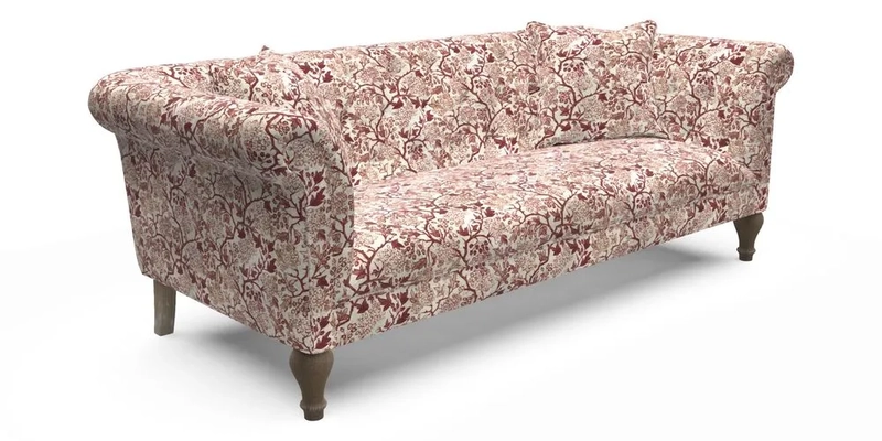 Arncliffe 3 Seater Sofa in Traditional Vintage Velvet Olive