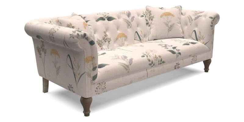Arncliffe 3 Seater Sofa in Traditional Vintage Velvet Olive