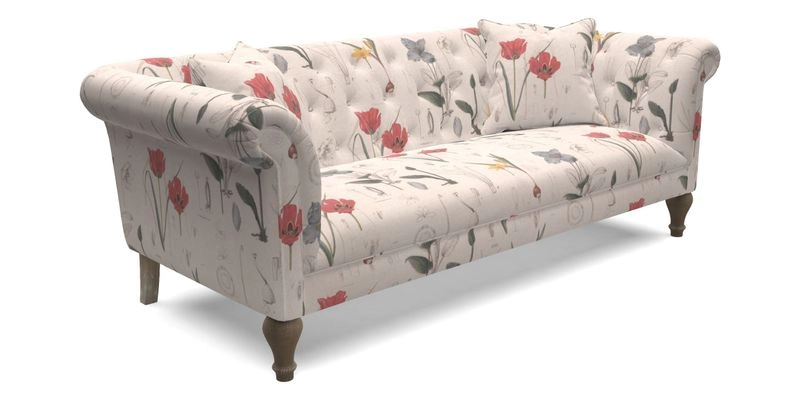 Arncliffe 3 Seater Sofa in Traditional Vintage Velvet Olive