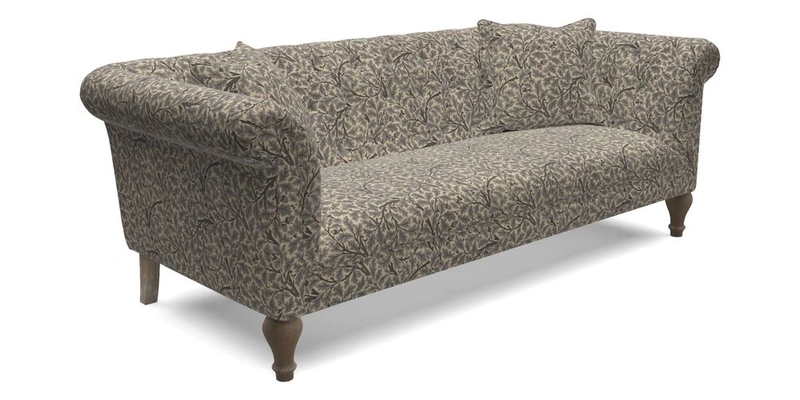Arncliffe 3 Seater Sofa in Traditional Vintage Velvet Olive