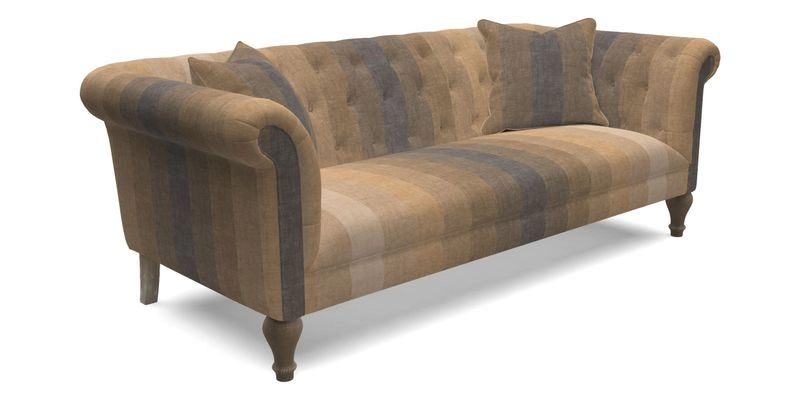 Arncliffe 3 Seater Sofa in Traditional Vintage Velvet Olive
