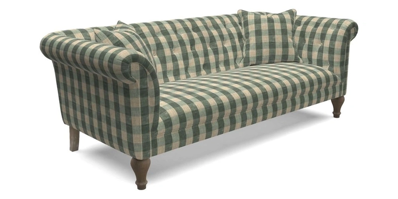 Arncliffe 3 Seater Sofa in Traditional Vintage Velvet Olive