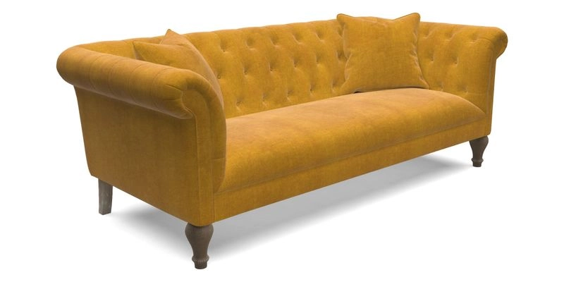 Arncliffe 3 Seater Sofa in Traditional Vintage Velvet Olive Arncliffe 3 Seater Sofa in Traditional Vintage Velvet Olive