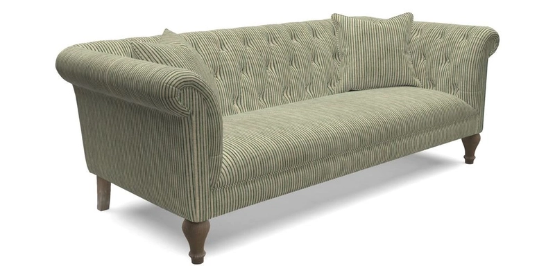 Arncliffe 3 Seater Sofa in Traditional Vintage Velvet Olive