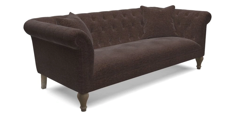 Arncliffe 3 Seater Sofa in Traditional Vintage Velvet Olive