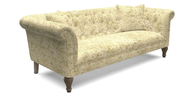 Arncliffe 3 Seater Sofa in Traditional Vintage Velvet Olive
