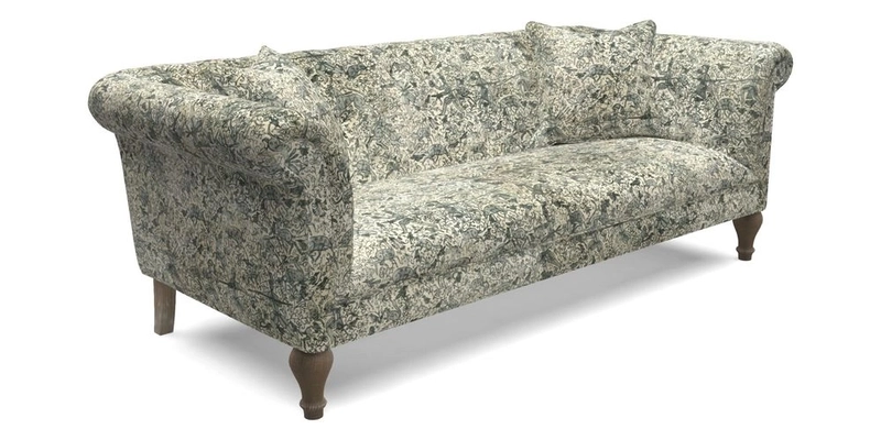 Arncliffe 3 Seater Sofa in Traditional Vintage Velvet Olive