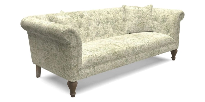 Arncliffe 3 Seater Sofa in Traditional Vintage Velvet Olive