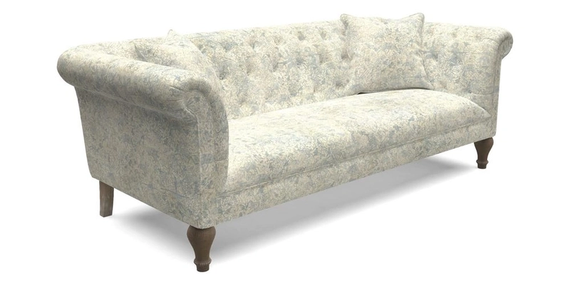 Arncliffe 3 Seater Sofa in Traditional Vintage Velvet Olive