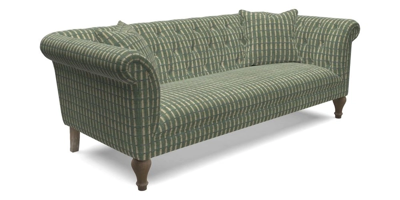 Arncliffe 3 Seater Sofa in Traditional Vintage Velvet Olive