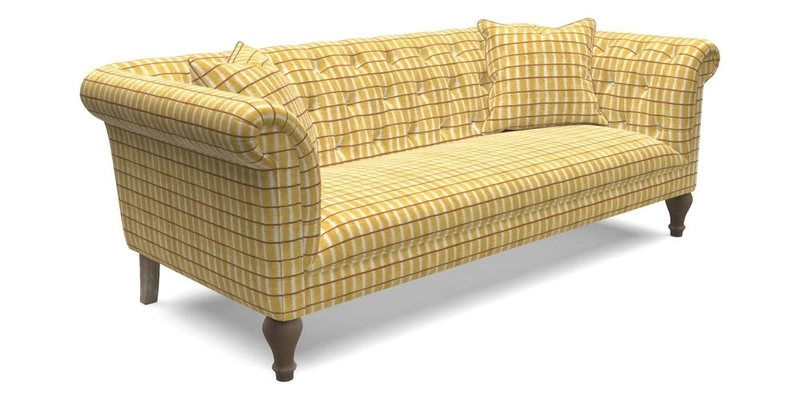 Arncliffe 3 Seater Sofa in Traditional Vintage Velvet Olive