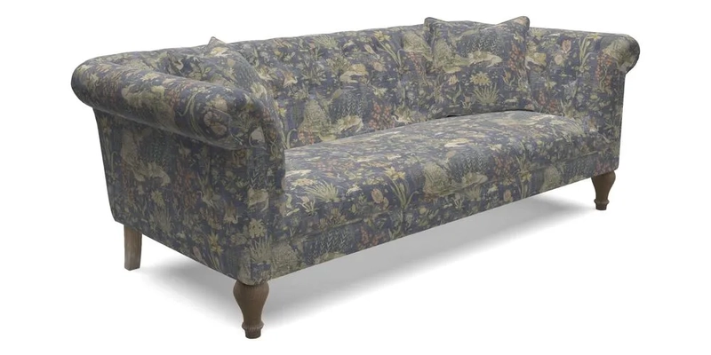 Arncliffe 3 Seater Sofa in Traditional Vintage Velvet Olive