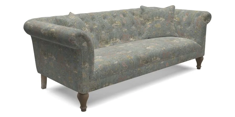 Arncliffe 3 Seater Sofa in Traditional Vintage Velvet Olive