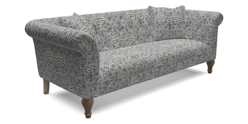Arncliffe 3 Seater Sofa in Traditional Vintage Velvet Olive