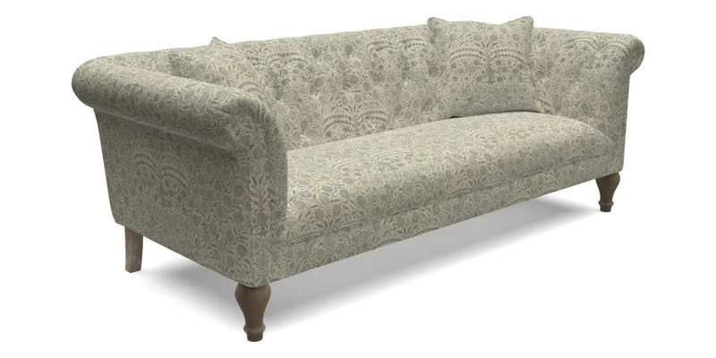 Arncliffe 3 Seater Sofa in Traditional Vintage Velvet Olive