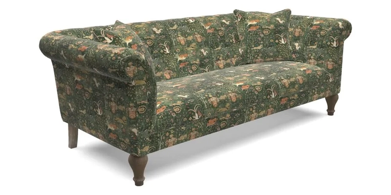 Arncliffe 3 Seater Sofa in Traditional Vintage Velvet Olive