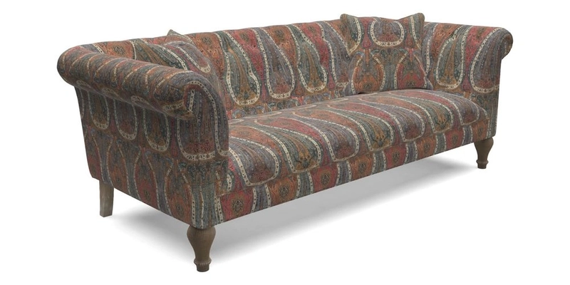 Arncliffe 3 Seater Sofa in Traditional Vintage Velvet Olive