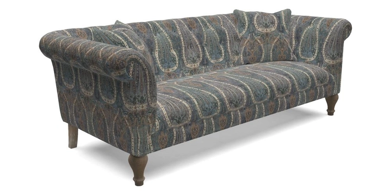 Arncliffe 3 Seater Sofa in Traditional Vintage Velvet Olive