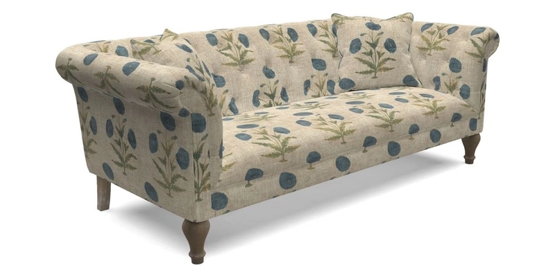Arncliffe 3 Seater Sofa in Traditional Vintage Velvet Olive