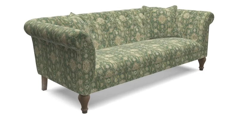Arncliffe 3 Seater Sofa in Traditional Vintage Velvet Olive