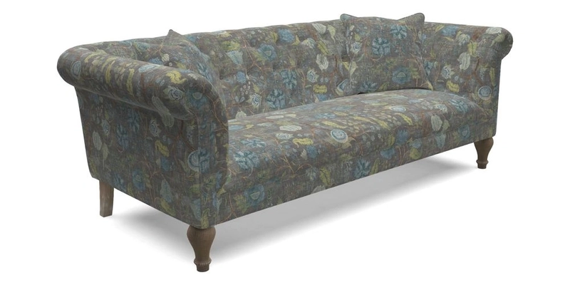 Arncliffe 3 Seater Sofa in Traditional Vintage Velvet Olive
