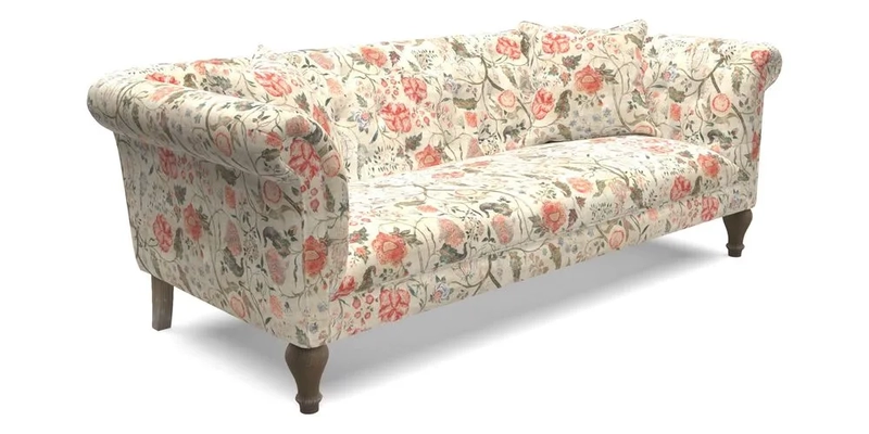 Arncliffe 3 Seater Sofa in Traditional Vintage Velvet Olive