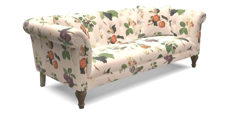 Arncliffe 3 Seater Sofa in Traditional Vintage Velvet Olive