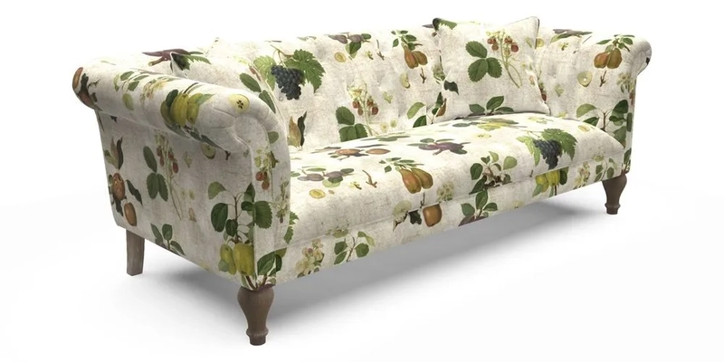 Arncliffe 3 Seater Sofa in Traditional Vintage Velvet Olive