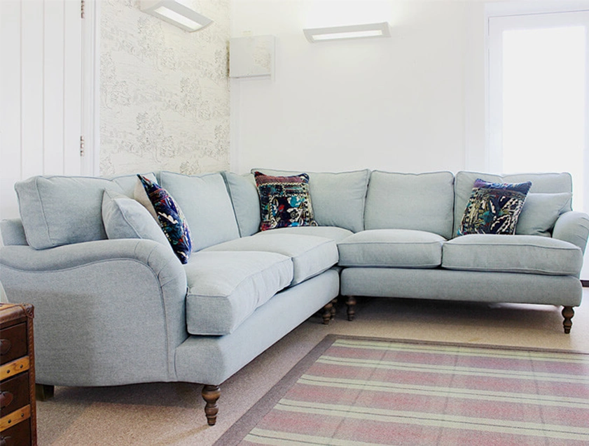 Alwinton Large Corner Group RHF in Linwood Delta Azure