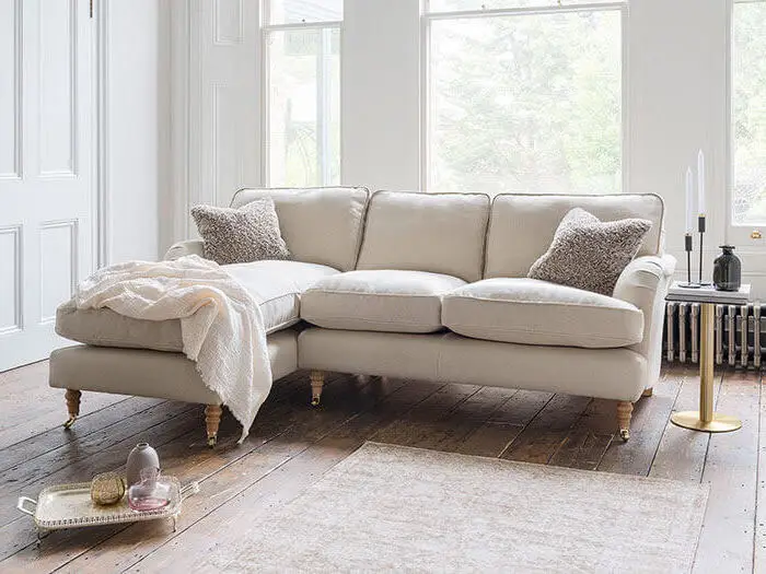 Alwinton Chaise LHF in Natural Linen