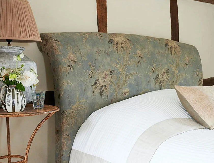 Arles Headboard in Floral Linen Zefferino Danish Girl