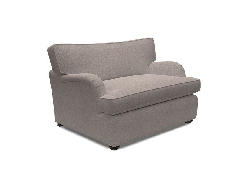 Alwinton Snuggler Sofa Bed in Two Tone Plain Biscuit