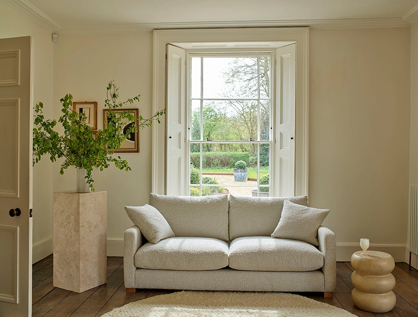 Brook Green 3 seater sofa in Warwick Boucle Andes