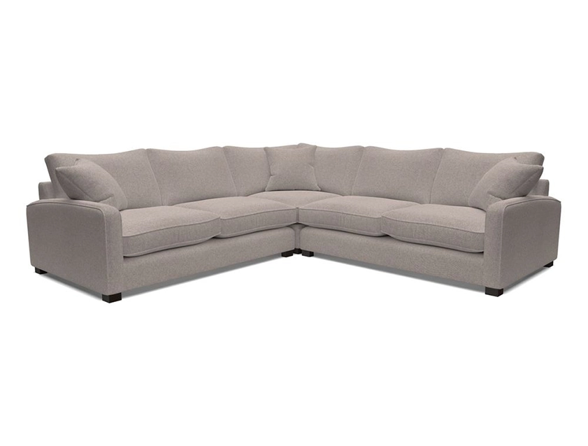 Brook Green small corner group LHF & RHF in Two Tone Plain Biscuit