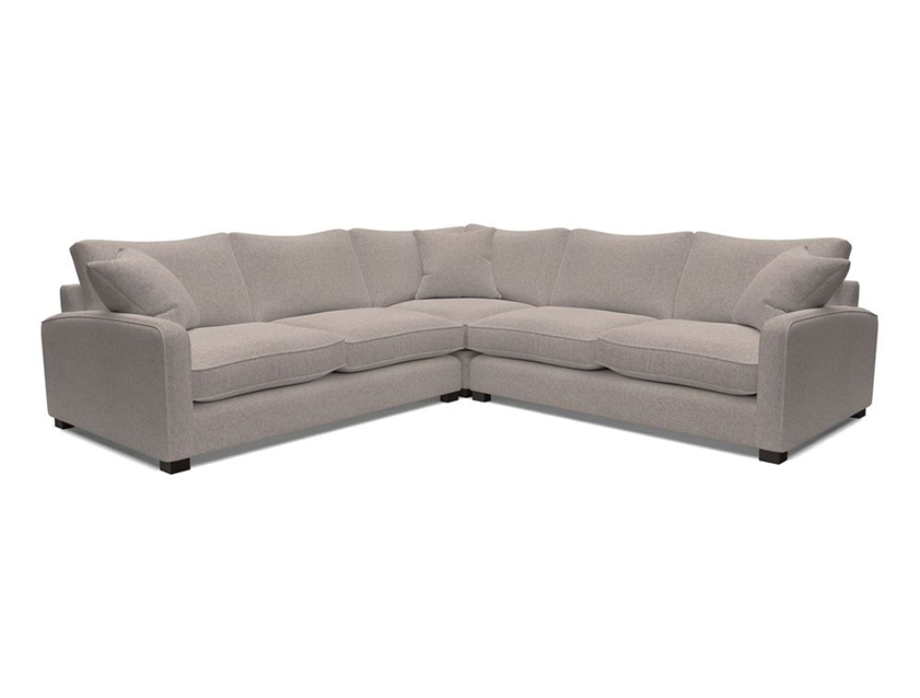 Brook Green small corner sofa RHF & LHF in Two Tone Plain Biscuit