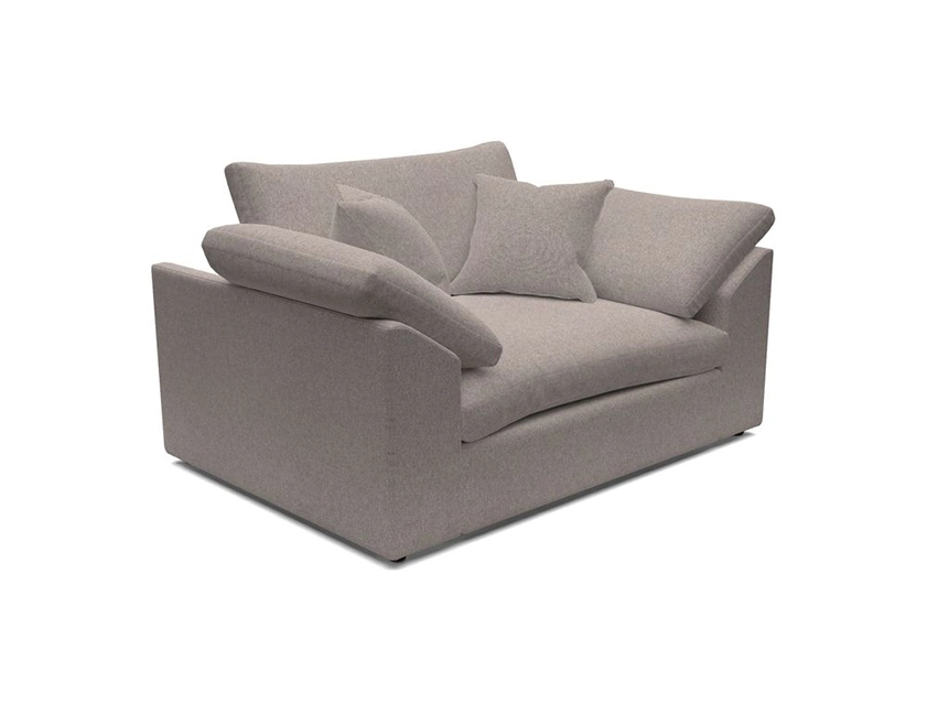 Big Softie Sloped Arm Snuggler in Two Tone Plain Biscuit