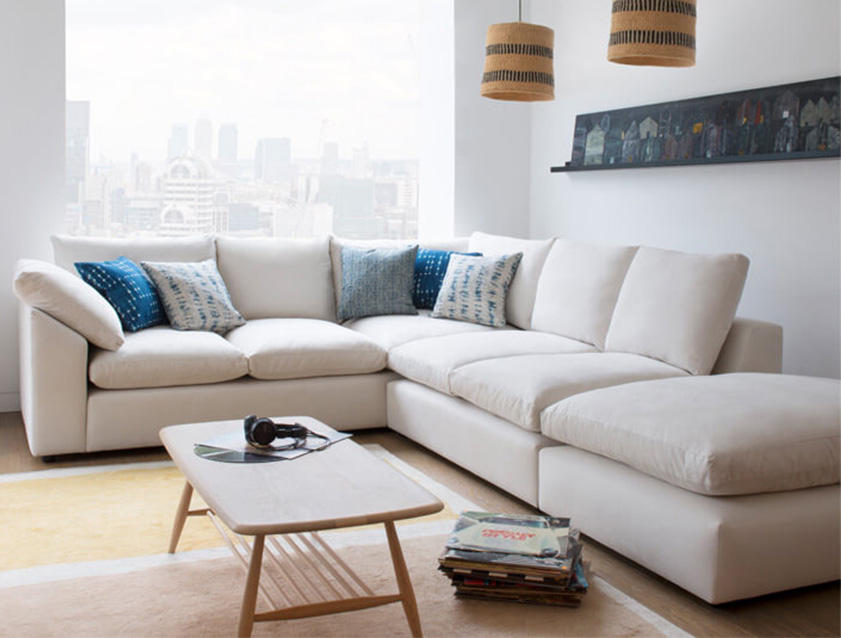 Big Softie Sloped Arm Small Corner Group LHF in Sahara Chalk Big Softie Sloped Arm Small Corner Group LHF in Sahara Chalk