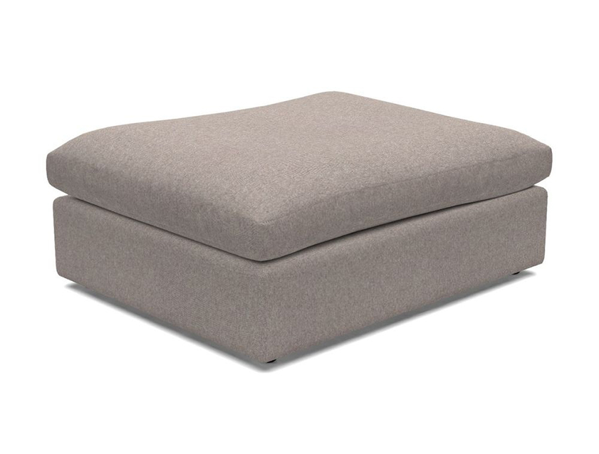 Big Softie Footstool in Two Tone Plain Biscuit