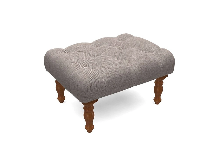 Chelsham Standard Footstool in Two Tone Plain Biscuit