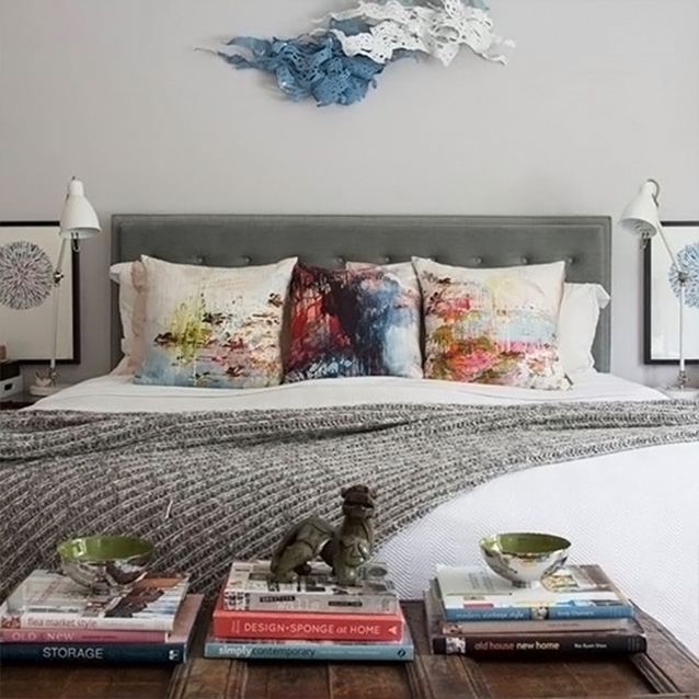 Camden King Bed in Portland Velvet Moonbeam