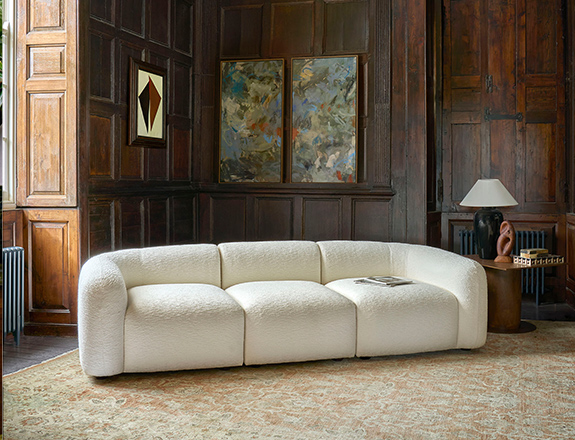 Form modular sofa in Achilles Boucle colour 1