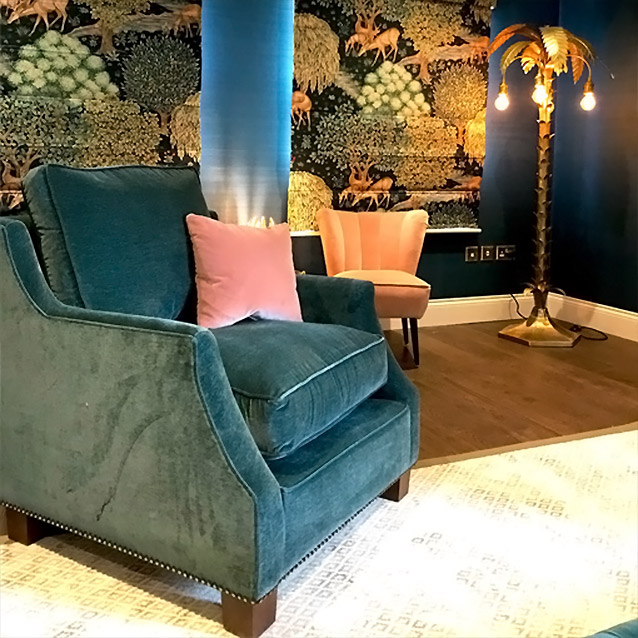Giggleswick Chair in House Velvet Peacock