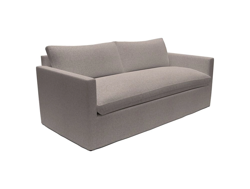 Heyshott 3 Seater Sofa Loose Cover in Two Tone Plain Biscuit