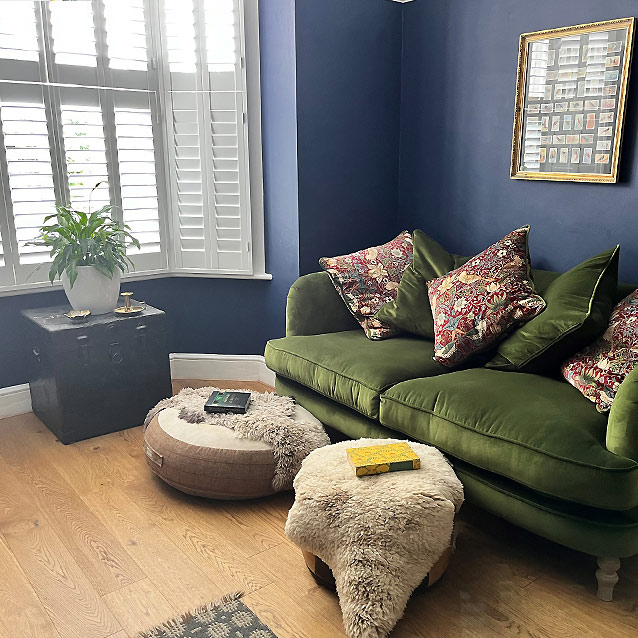 Helmsley 3 Seater Sofa in Tango Velvet Pine