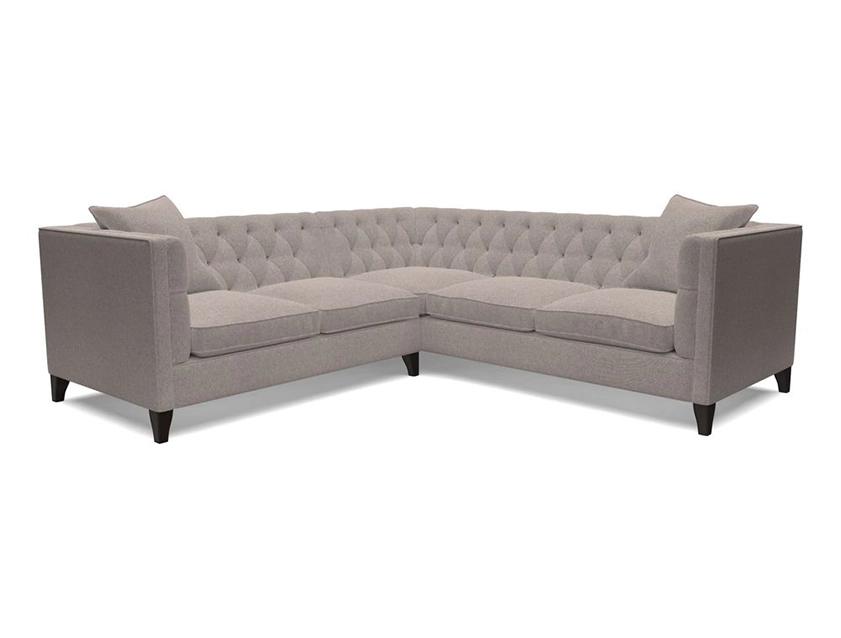 Haresfield Corner Sofa in Two Tone Plain Biscuit