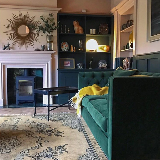 Haresfield 3 Seater Sofa in House Clever Velvet Fern